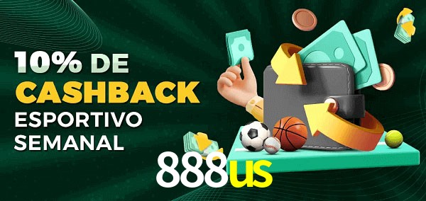 10% de bônus de cashback na 888us